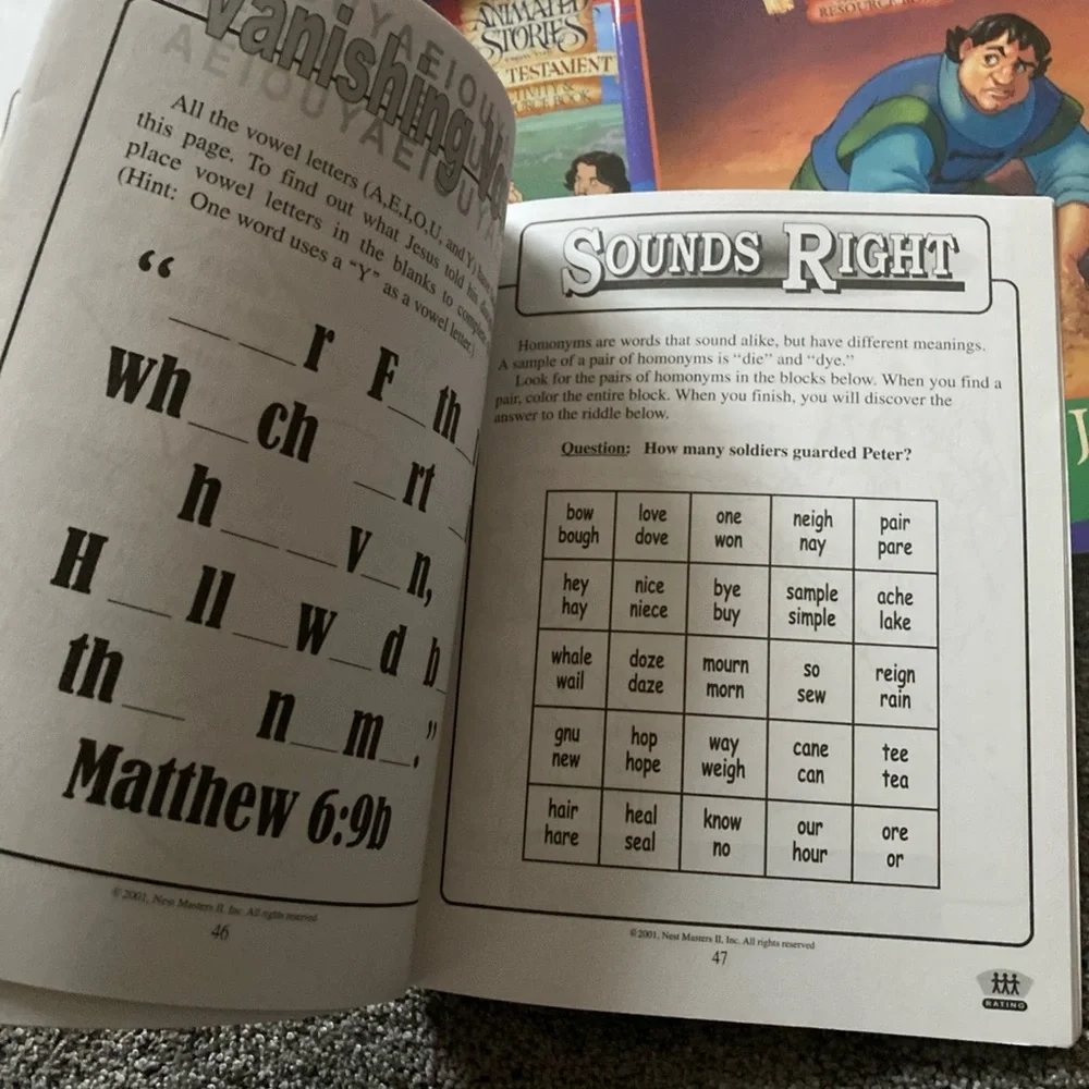 HUGE Nest Sunday School Animated Stories DVD & Reproducible Activity Book Set - Picture 13 of 16